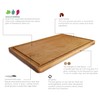 Casual Home Delice Cherry Rectangle Juice Drip Groove Cutting Board,