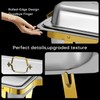 Chafing Dishes for Buffet 4PK & 8QT Semi Gold Stainless