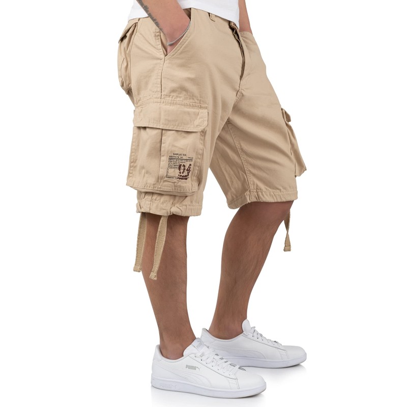 Surplus Raw Vintage Airborne Vintage Men's Cargo Shorts, Beige light
