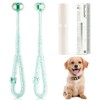Gluckelk 3-Sided Dog Toothbrush, Pet Toothbrushes, Pet Dental Care Oral
