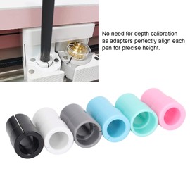 Universal Pen Adapter for Cricut, Pen Adapter Set for Explore Air Air 2 Air 3 Maker Maker 3, Replace The Original Pen Adapter Compatible with Sharpie(6pcs)