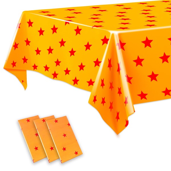 Wozoohyi 3 Pcs Anime Yellow Table Cover Set,108 x 54
