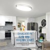 DAKASON 32In Oval LED Flush Mount Light for Kitchen/Living Room,