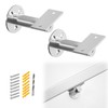 Muzata 2pack Stainless Steel Adjustable Handrail Bracket Angle Flat Bracket