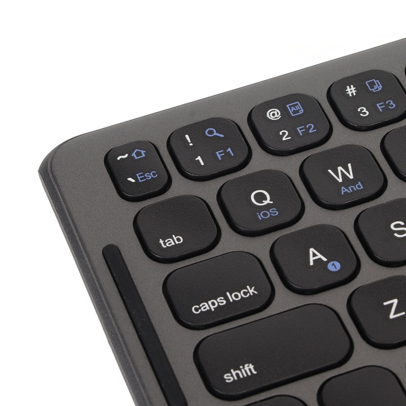 Foldable Bluetooth Keyboard 2 Fold Wireless Keyboard 3 Channel for