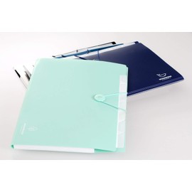 TKD8002 Set of 4 Expanding Folders, A4 File Folder, PP Sorting Folder Rainbow File Folder with 7 Tabbed Cards for Business Events, Office Life, School, University, etc., 4 Pieces A4 Document Folder