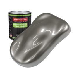 Restoration Shop - Graphite Gray Metallic Low VOC Urethane Basecoat Auto Paint - Quart Paint Color Only - Professional High Gloss Automotive, Car, Truck Refinish Coating