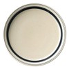 Kanesz 07700377 Ceramic Commercial Tableware, Indigo Border, Dessert Plate, 7.9 inches (20 cm)