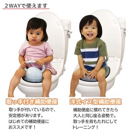 Eiwa Toilet Seat with Handle Gray 1 Piece (x1)