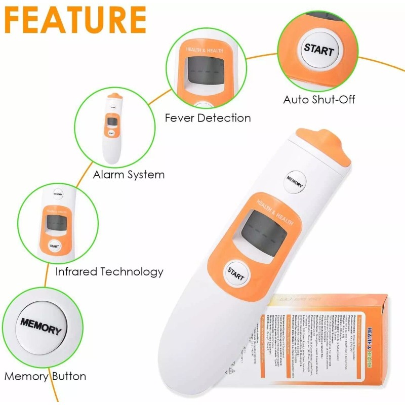 Health & Health Digital Infrared Thermometer for Adults Non Contact