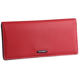 Neu Intelesse Searle Long Wallet with Coin Pocket, multicolor (black / red), Free size
