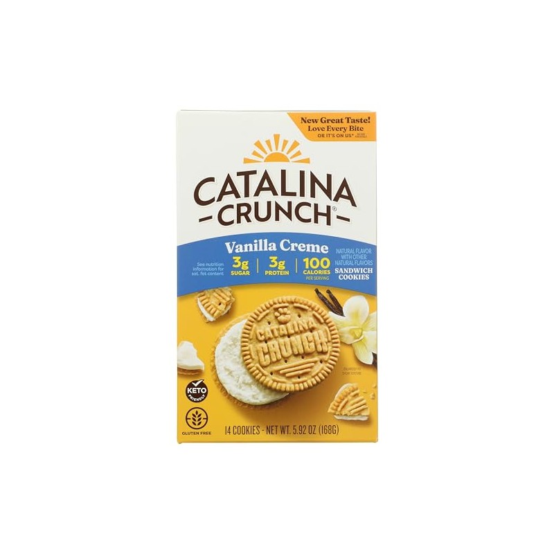 Catalina Crunch Vanilla Creme Sandwich Cookies, 5.9oz (14 cookies) |