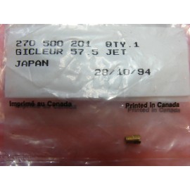 IN TITLE NOS BOMBARDIER SEADOO SKI-DOO Carburetor Pilot Jet 57.5 270500201 NEW OEM