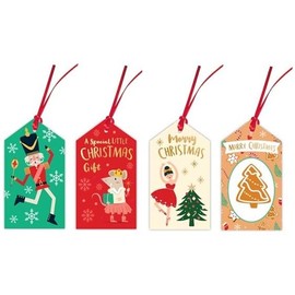 Tallon Festive Wonderland Luxury Christmas Tags, Nutcracker Designs - Pack of 16