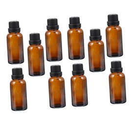 TOVINANNA 10pcs Portable Essential Oil Bottles with Orifice Reducer Vials for Travel Packaging for Aromatherapy Cosmetics