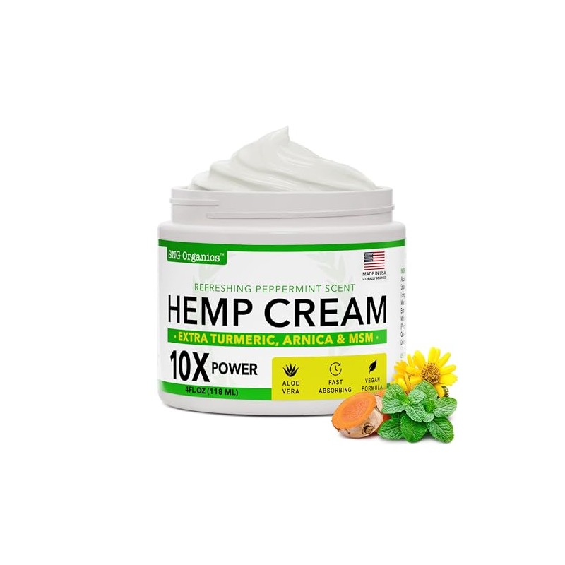 ​​Super Natural Goods Hemp Cream with Hemp Oil, Turmeric, Arnica
