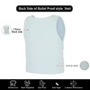White Women Bullet Proof style Leather Motorcycle Vest for bikers