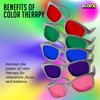 GloFX Snaps: Gray Frame Color Therapy Glasses – Magnetic Snap-On