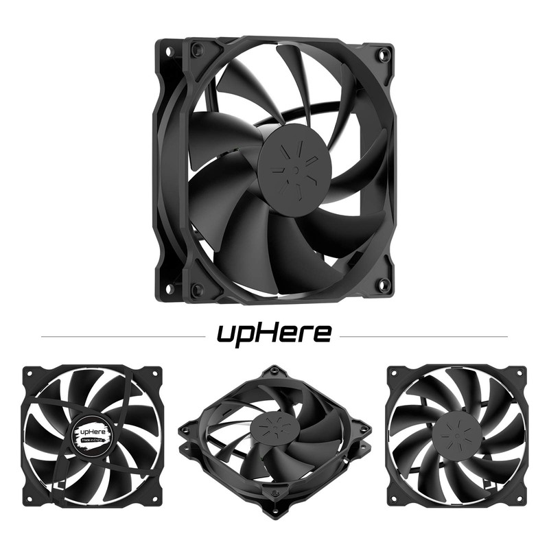 upHere 120mm Case Fan - Low Noise, High Airflow, Ultra