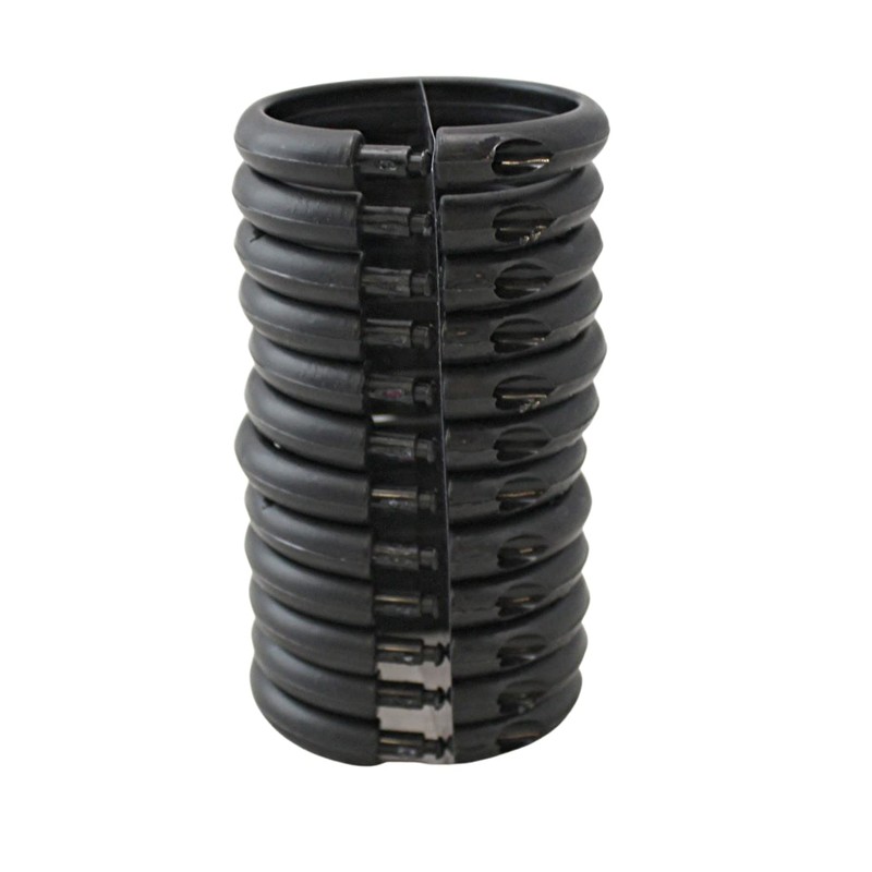 2 Pack 24 Piece Plastic Basic Locking Oval Hook Easy