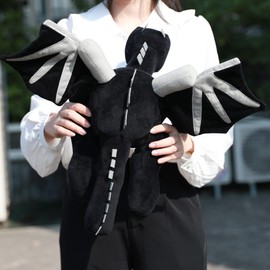 Black Dragon Plush 23.7 in Video Game Stuffed Animal Toy Character Birthday Xmas Thansgiving Gifts for Kids Fans