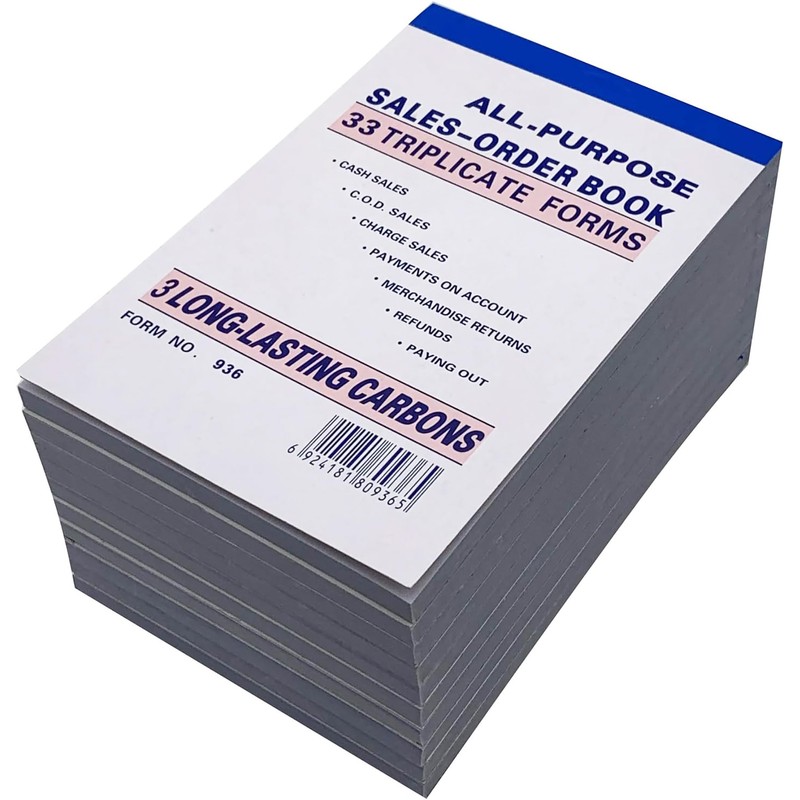 Sales Order Book 33 Triplicate Forms Carbonless 3 Copy's -