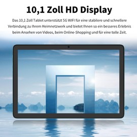 VASOUN Tablet 10 Inch Tablet, Windows Tablet Android 13, 5 GHz WiFi, 128 GB Memory, 8000 mAh, 2.0 MP + 8.0 MP Camera, GMS Certificate Tablet Octa-Core (Green)