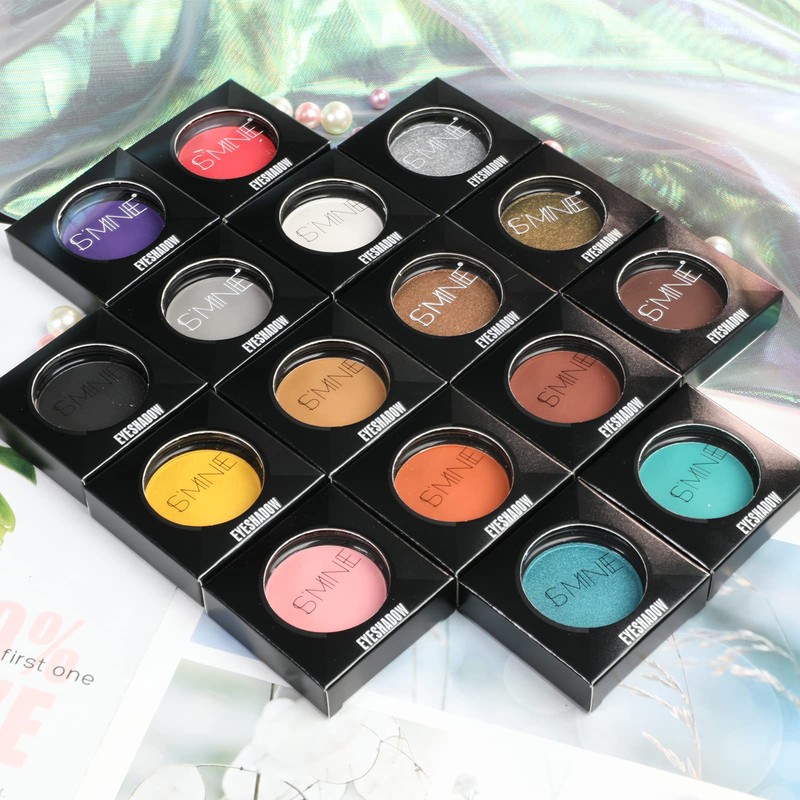 IS'MINE ISMINE Single Black Matte Eyeshadow Powder Palette High Pigment,