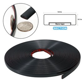 JSIWOTH 52.5 Ft Peel and Stick Trim, Matte Black Molding Trim Waterproof for Wall, Baseboard, Edges, Borders, Window Frames, Backsplash Tiles, Flexible and Self Adhesive Trim