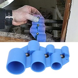 Chazcool Pipe Depth Gauge, Depth Gauge and Pipe Deburring Tool, Pex Deburring Tool for Copper Pex Cpvc Pert Pipes, Pipe Measuring Tool