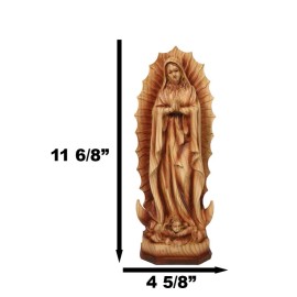 Ebros Our Lady of Guadalupe Statue Catholic Inspirational Decor 11.75" Tall