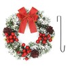 masoe Corona de Navidad para Puerta，Guirnalda Navidad, Corona de Navidad,