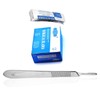 PC 100 SCALPEL BLADES # 15 WITH FREE HANDLE #