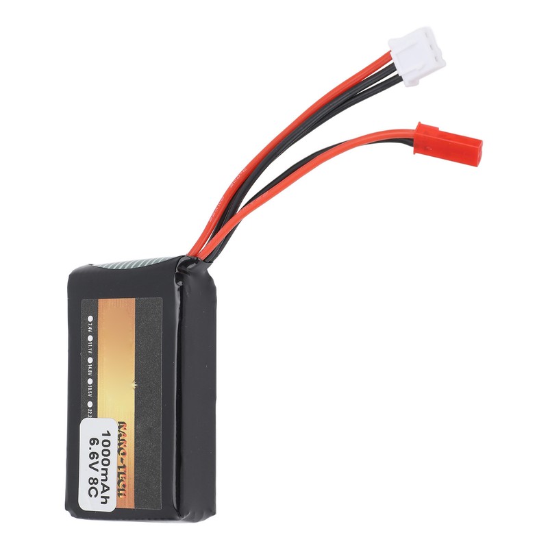 RC Receiver Lithium Battery 1000mAh 8C 6.6V RC Aircraft Remote