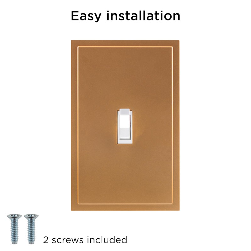 UltraPro Screwless Toggle Switch Wallplate, 1-Gang – Modern Snap-On Cover,