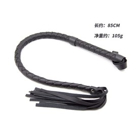 ranraner Handmade Equestrian Black Snake Horse Sport Slapper Handle Whips