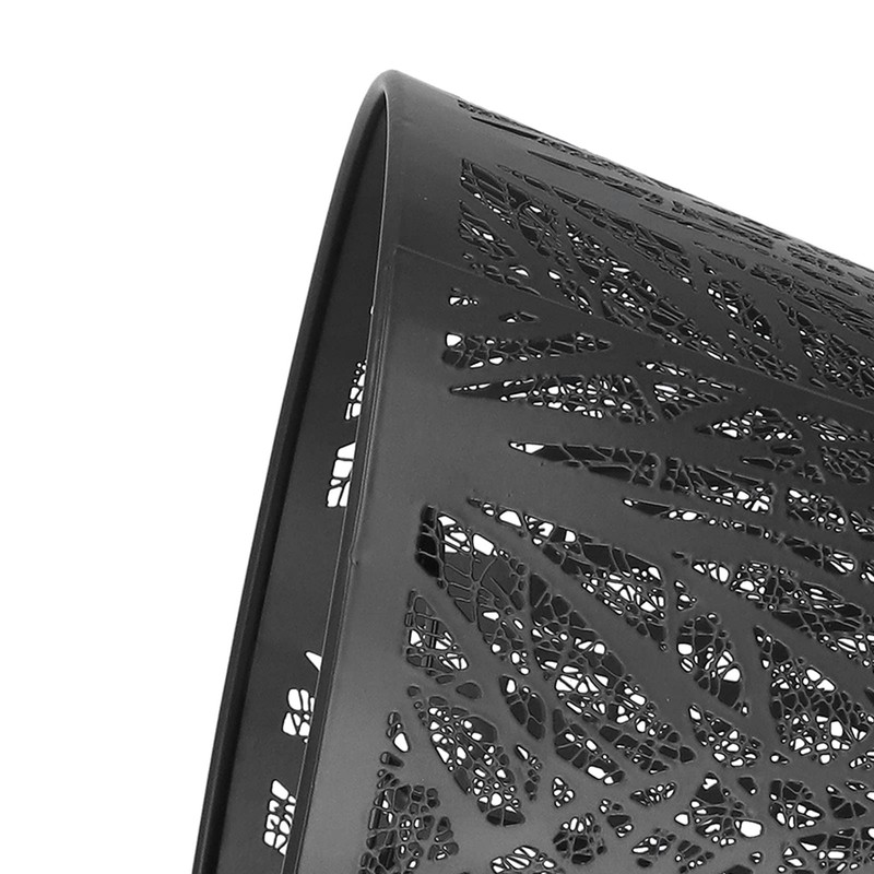 QANYEGN Table Lamp Shade, Wrought Iron, Black