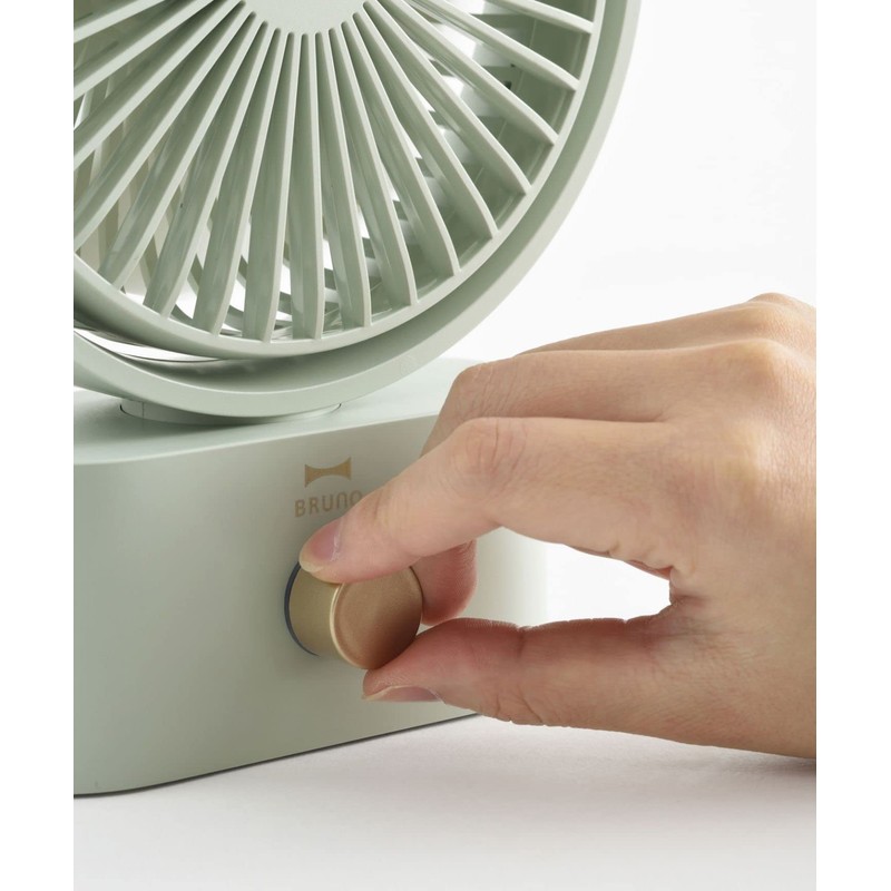 BRUNO BDE061-BL Fan, Tabletop, Silent, Oscillating, Small, Portable, Swing Desk