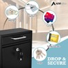 AdirOffice Wall Mount Mailbox - Mailbox with Lock and Keys-