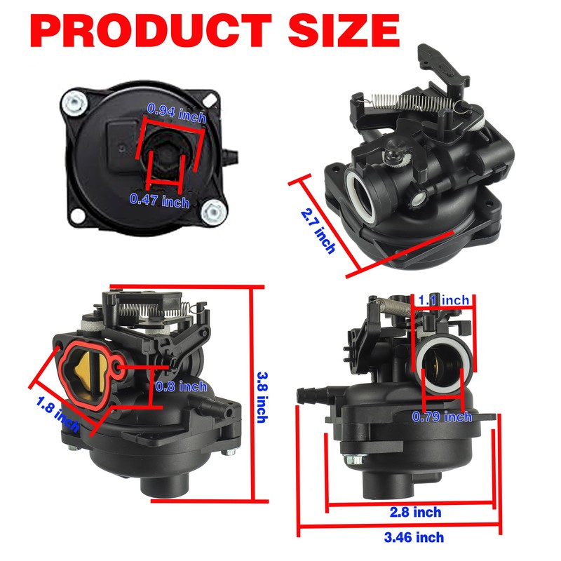 BOSHCHEN 799584 Carburetor Compatible with craftsman m220 model 12A-A26B793 Lawn