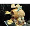 Bobble Head Cowrie Shell Riding Turtles