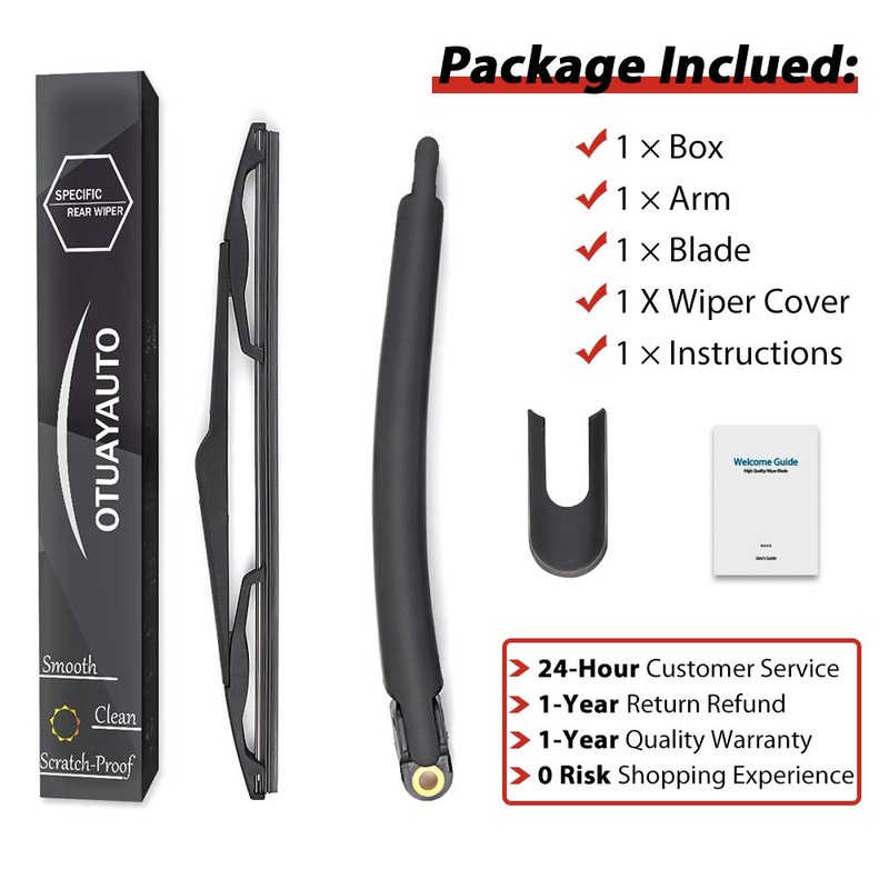 Trasera para Coche Parabrisas Limpiaparabrisas Brazo y hoja Set para