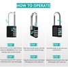 Padlocks with Code, 4 Digit Combination Padlock Ooutdoor, Weatherproof Heavy