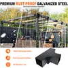 DEVALLEY 4-Way Pergola Brackets Kit, DIY Right Corner Woodwork Brackets