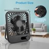 100-Speed Ultra-Quiet Desk Fan for Sleeping, 6.8" Rechargeable Portable Fan