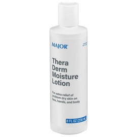 MAJOR Thera Derm Moisture Lotion - Helps Offer Dry Skin Relief on Face, Body, and Hands - 8 Fl Oz (1 Pack)