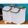 Saim Airtight Rice Container & Flour Storage 25lb 4-Pack, BPA