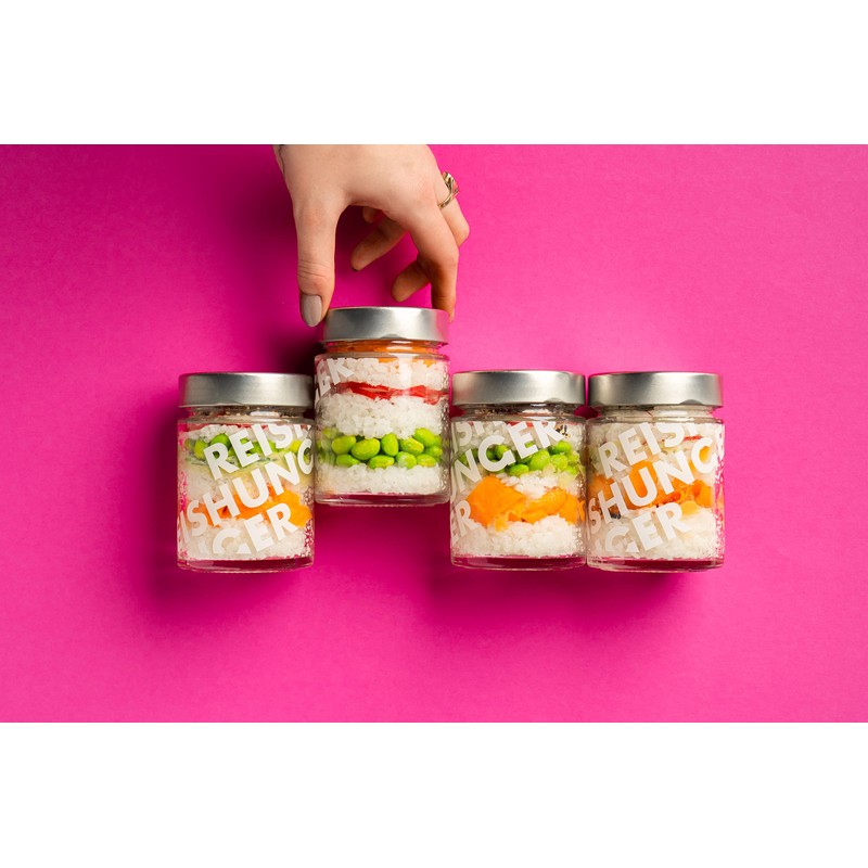 REISHUNGER Rice Jars, Storage Jars Glass with Lid for 300