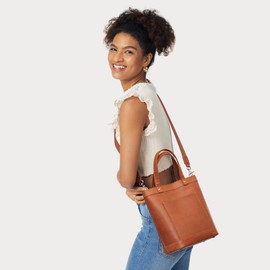 S-ZONE Leather Crossbody Bags for Women Tote Top Handle Handbag Purses Designer Satchel Shoulder Bag