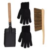 Fireplace Ash Shovel Brush Set Coal Hearth Clean Tools for